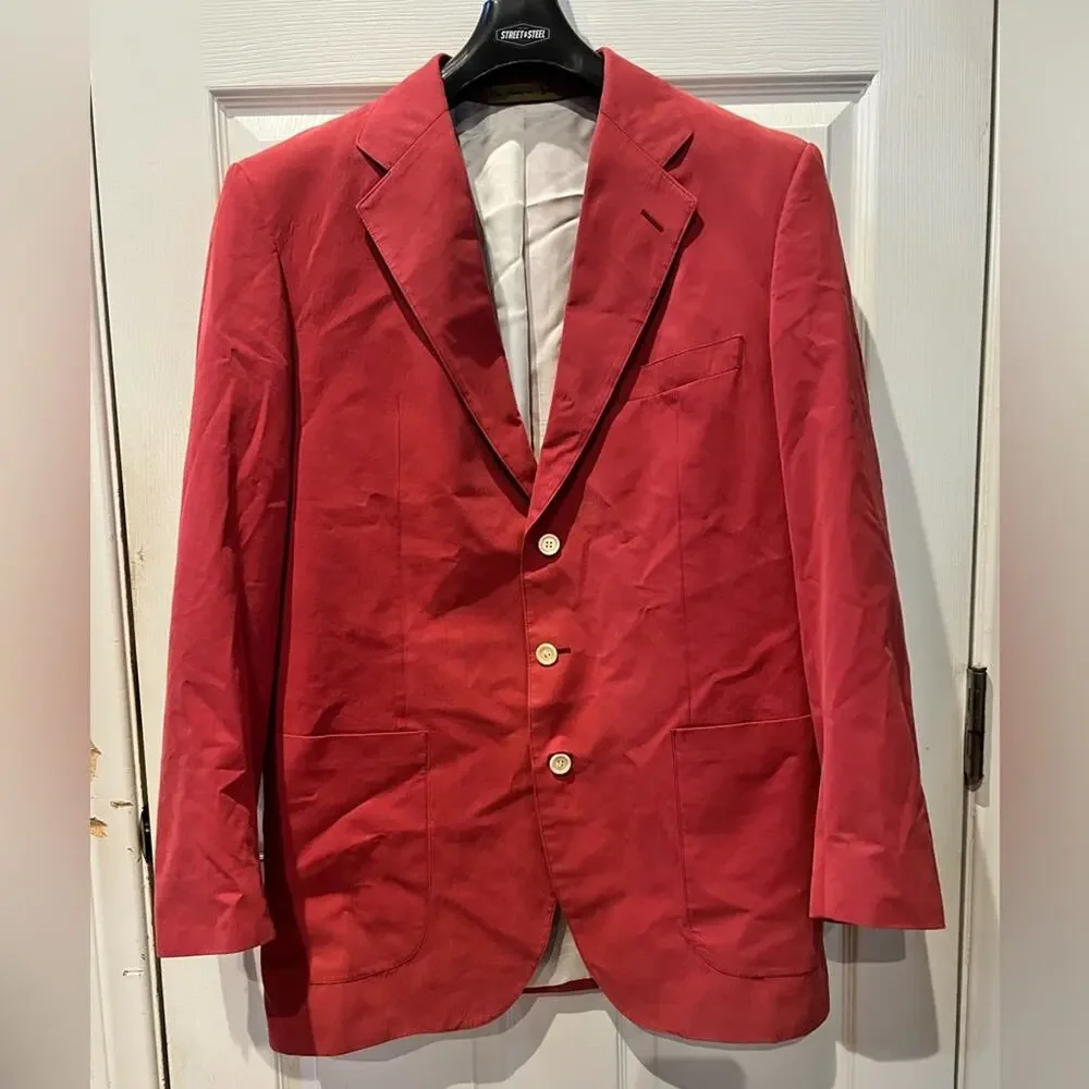 Vintage Nordstrom The Natural Style Blazer Red ish color size 38L